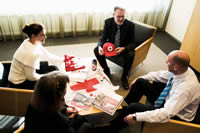 A Corporate Express purchasing meeting