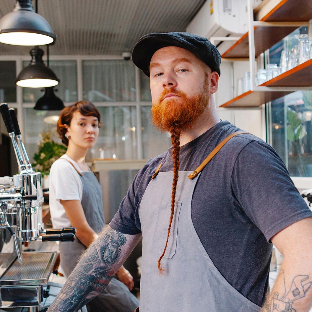 baristas at work