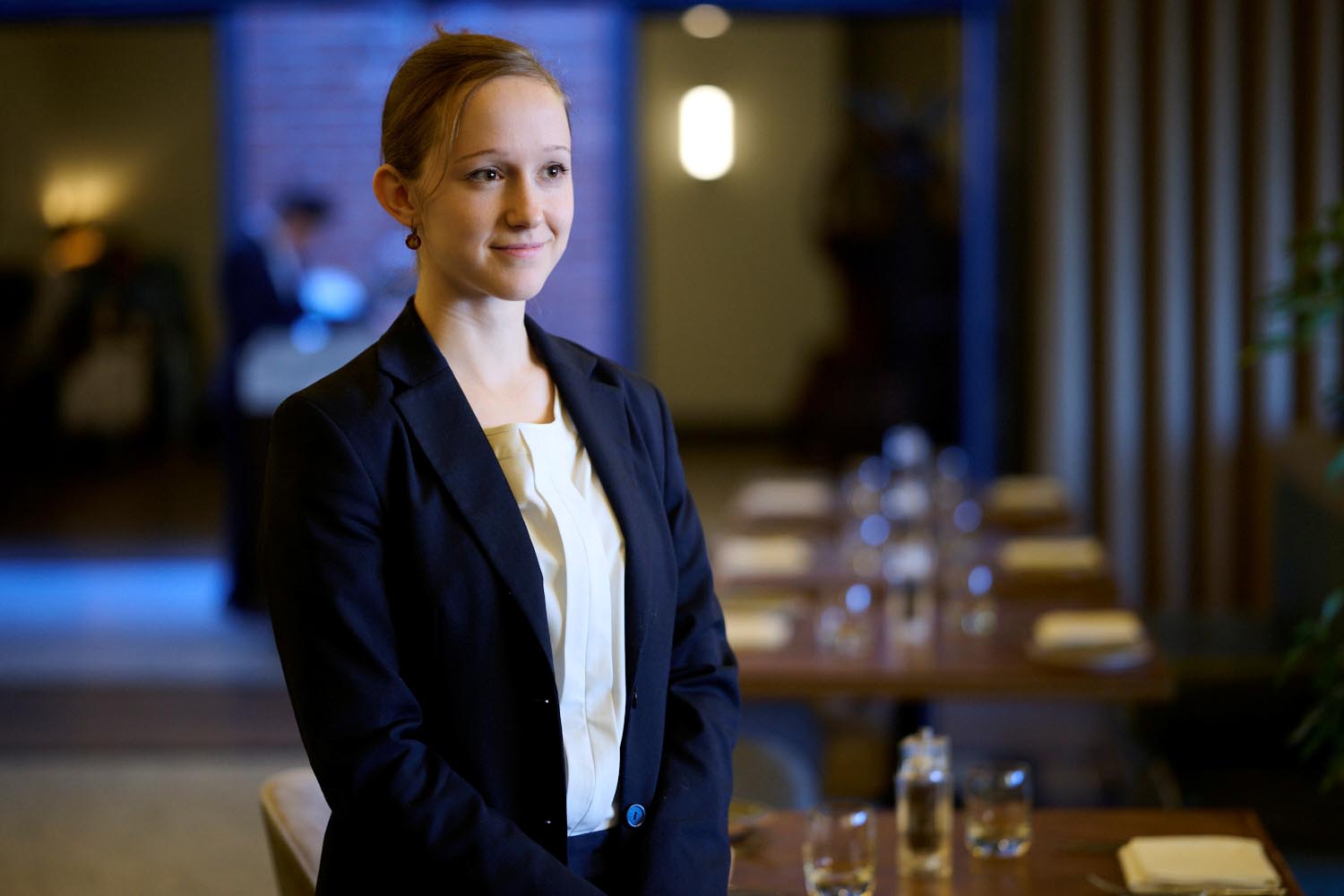 employee in the restaurant